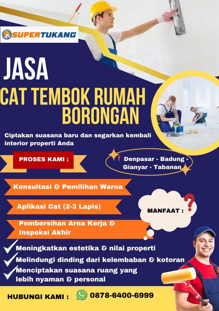 Jasa Tukang Cat Bali Profesional Untuk Rumah Dan Vila Hasil Rapi
