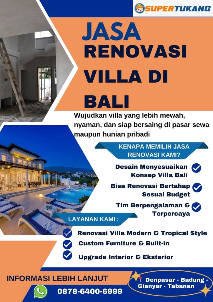 jasa renovasi villa di bali